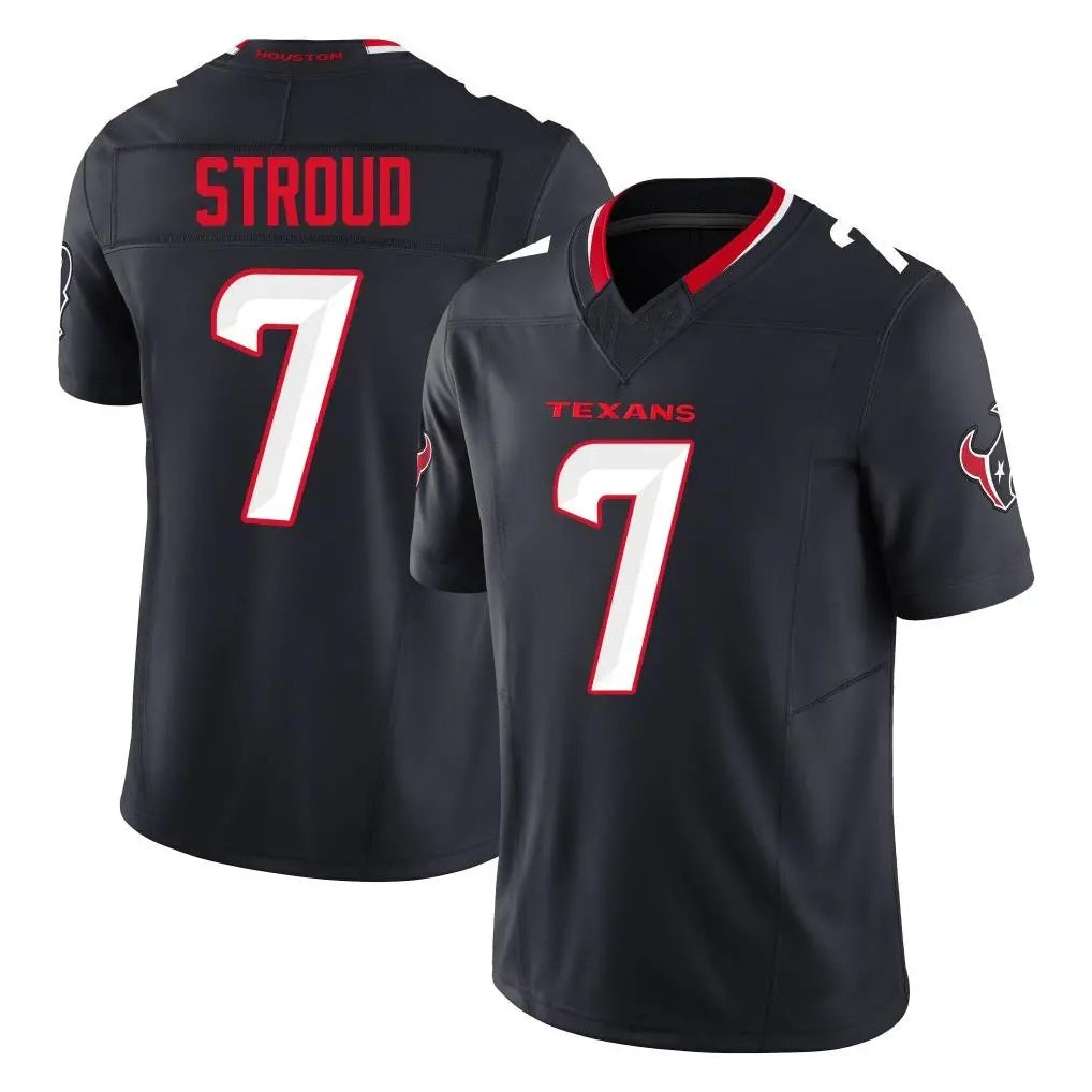 Tlead H.Texans #7 CJ Stroud Player Navy Limited Alternate Vapor F.U.S.E. Home Game Stitched Jerseys