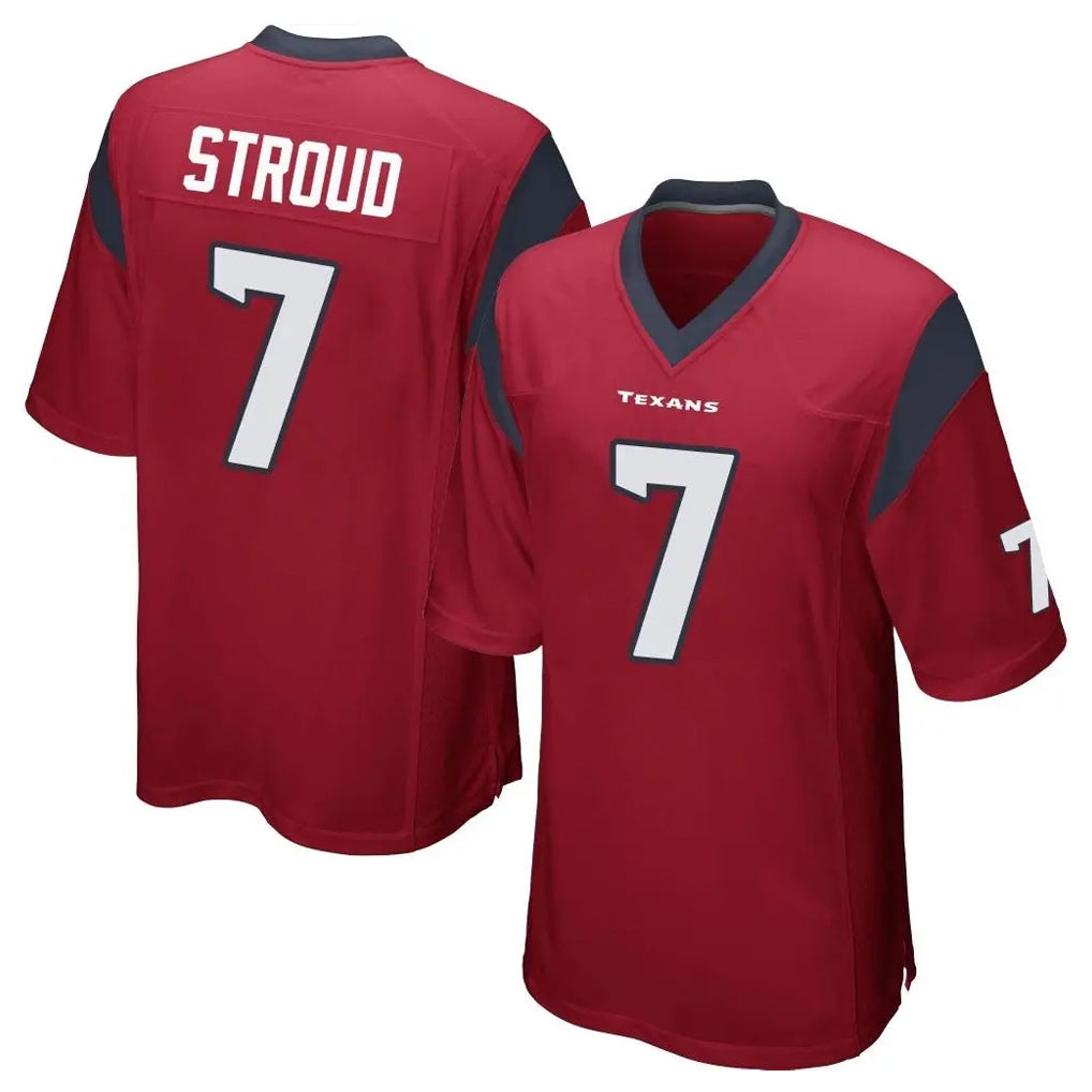 Tlead H.Texans #7 CJ Stroud Player Red Home Game Stitched Jerseys