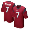 Tlead H.Texans #7 CJ Stroud Player Red Home Game Stitched Jerseys