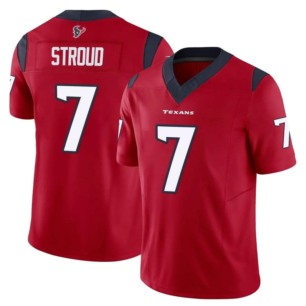 Tlead H.Texans #7 CJ Stroud Player Red Limited Vapor F.U.S.E. Home Game Stitched Jerseys