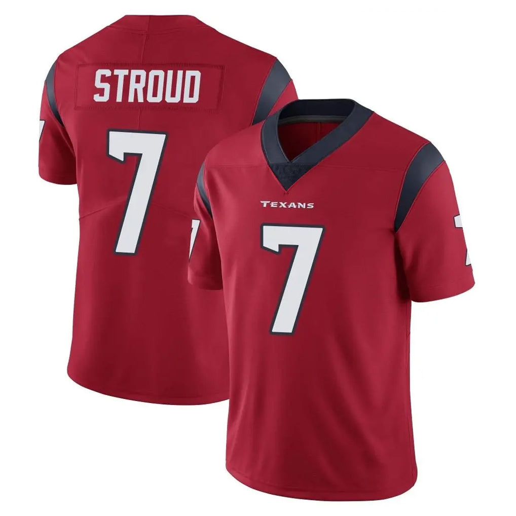 Tlead H.Texans #7 CJ Stroud Player Red Limited Vapor Untouchable Home Game Stitched Jerseys