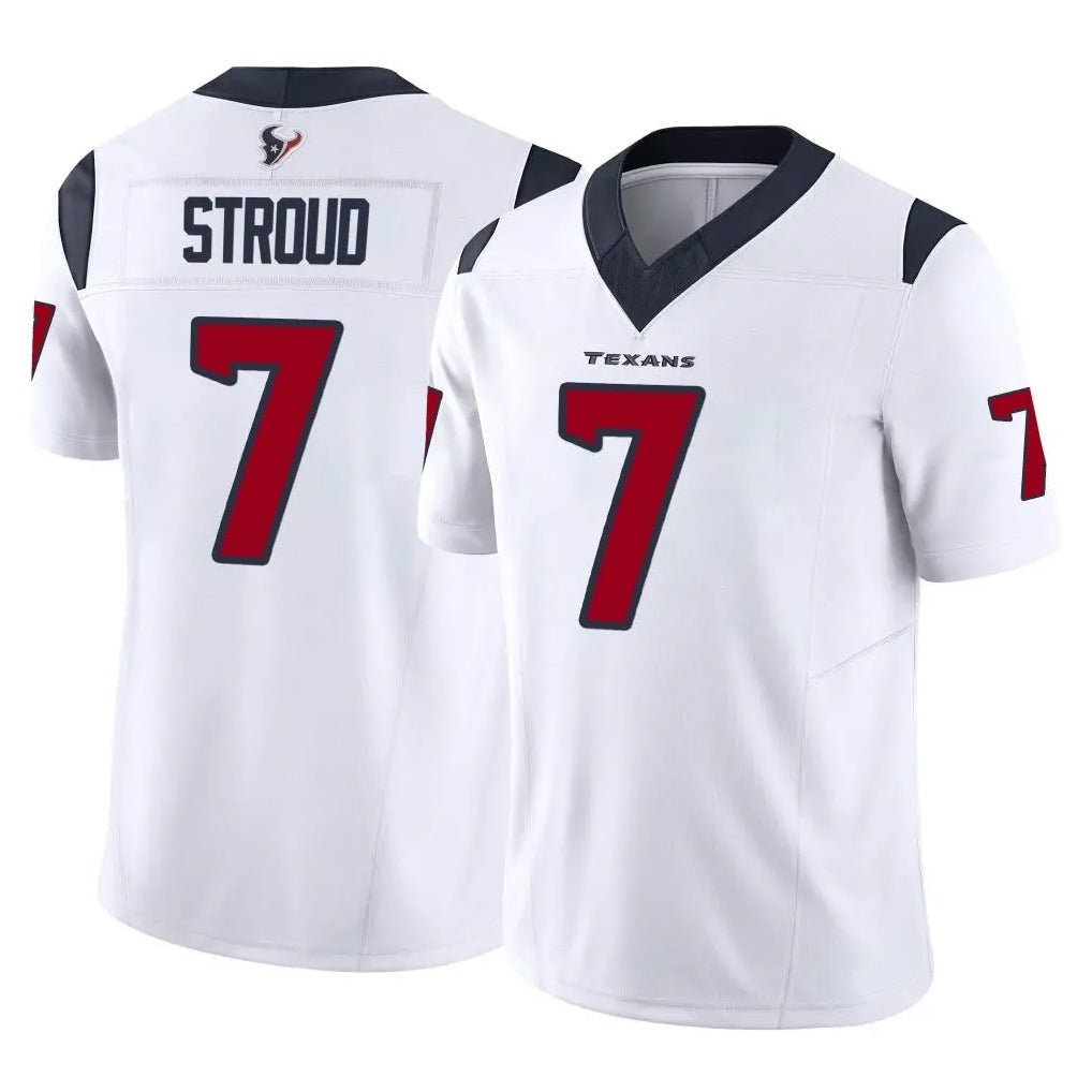 Tlead H.Texans #7 CJ Stroud Player White Limited Vapor F.U.S.E. Home Game Stitched Jerseys
