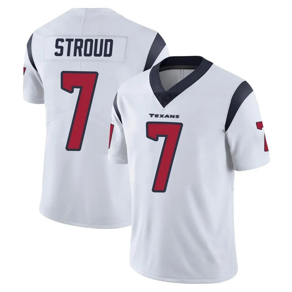 Tlead H.Texans #7 CJ Stroud Player White Limited Vapor Untouchable Home Game Stitched Jerseys