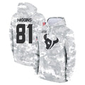 Tlead H.Texans #81 Jayden Higgins Player Arctic Camo Salute to Service Hoodies Limited Game Stitched Jerseys