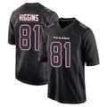 Tlead H.Texans #81 Jayden Higgins Player Black Fashion Home Game Stitched Jerseys