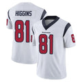 Tlead H.Texans #81 Jayden Higgins Player White Limited Vapor Untouchable Home Game Stitched Jerseys