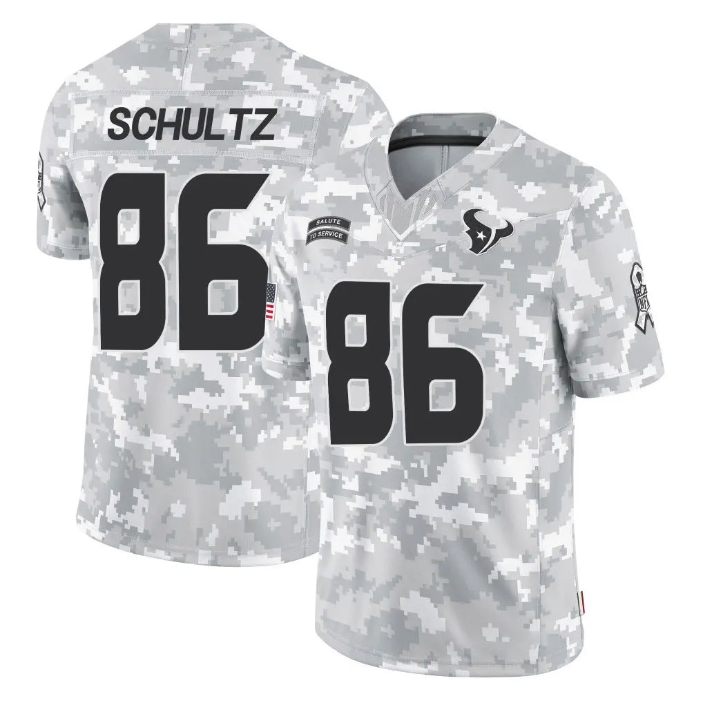 Tlead H.Texans #86 Dalton Schultz Player Arctic Camo Salute To Service Limited Game Stitched Jerseys