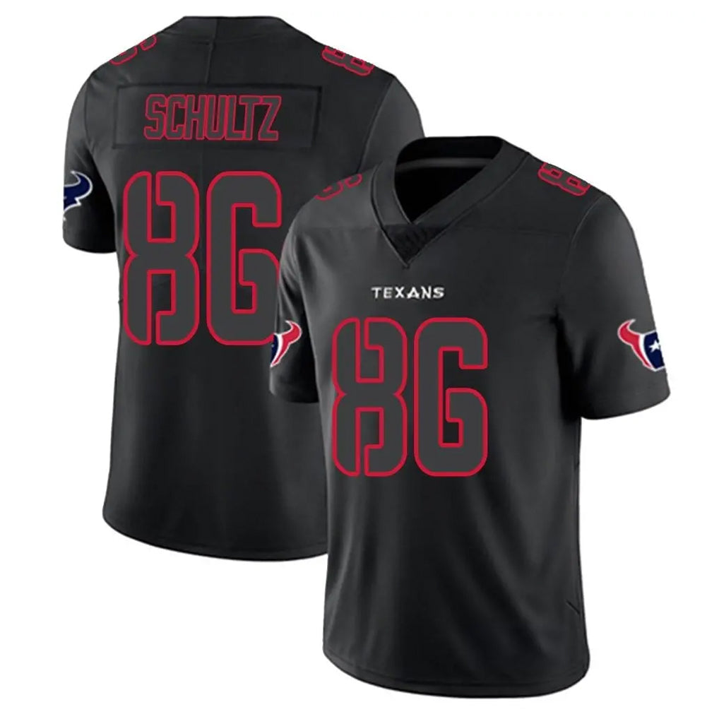 Tlead H.Texans #86 Dalton Schultz Player Black Impact Limited Game Stitched Jerseys