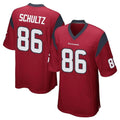 Tlead H.Texans #86 Dalton Schultz Player Red Home Game Stitched Jerseys
