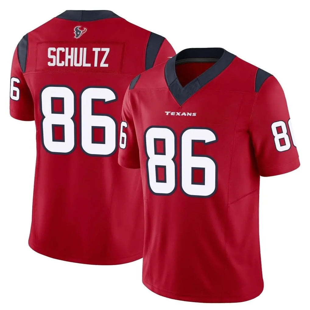 Tlead H.Texans #86 Dalton Schultz Player Red Limited Vapor F.U.S.E. Home Game Stitched Jerseys