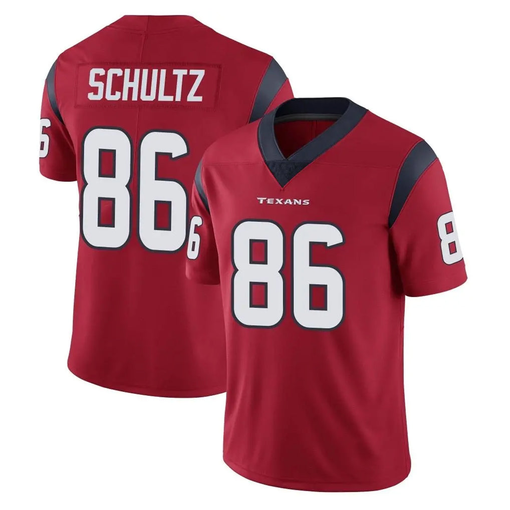 Tlead H.Texans #86 Dalton Schultz Player Red Limited Vapor Untouchable Home Game Stitched Jerseys