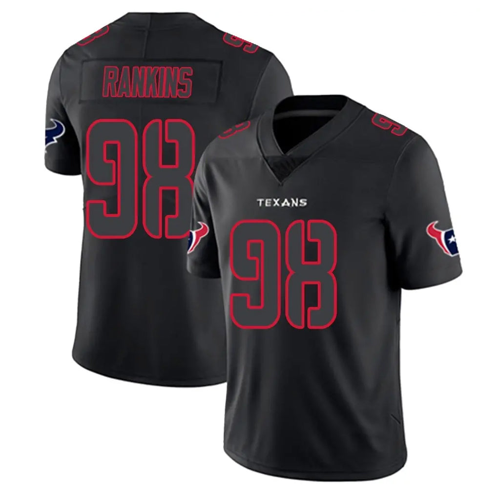Tlead H.Texans #98 Sheldon Rankins Player Black Impact Limited Game Stitched Jerseys