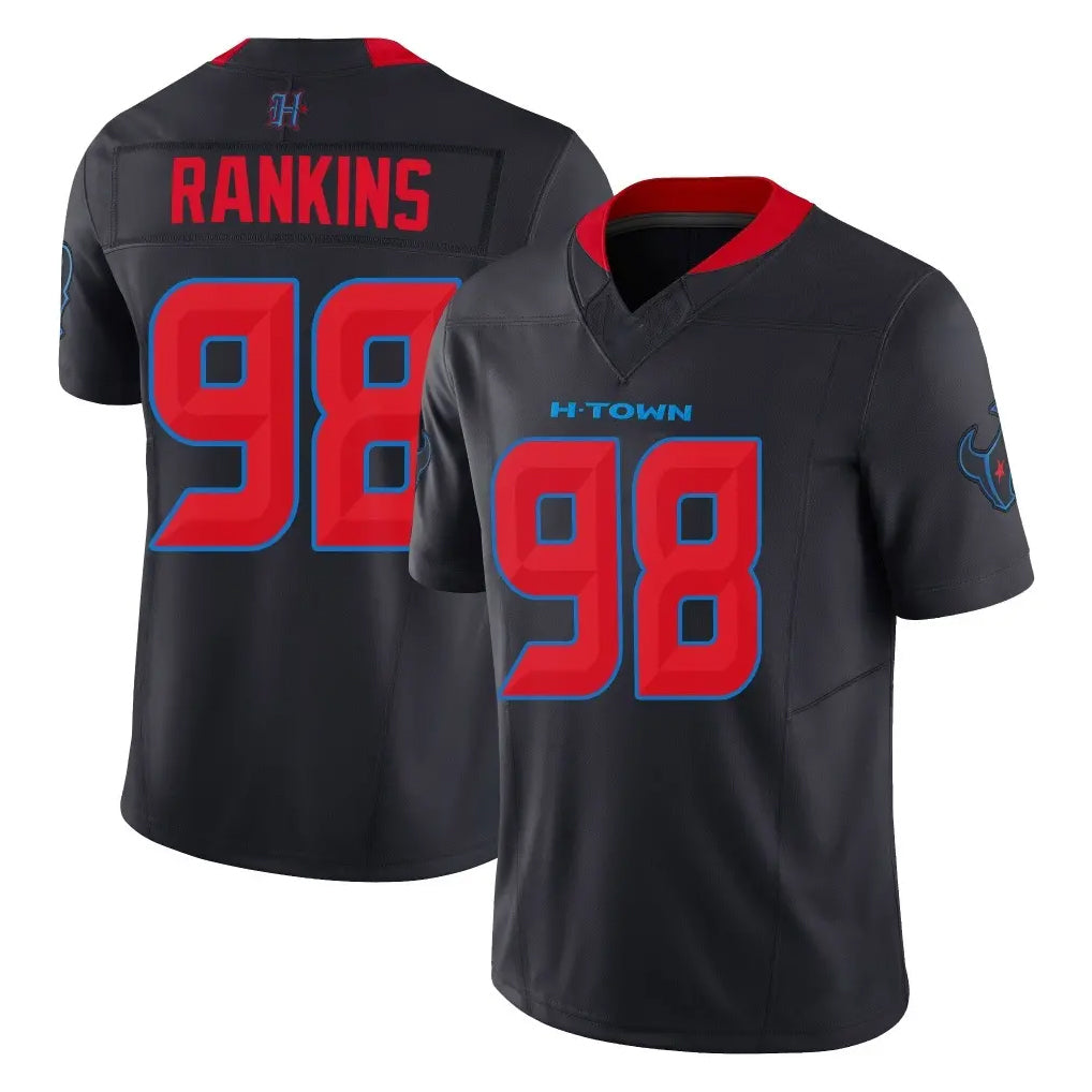 Tlead H.Texans #98 Sheldon Rankins Player Navy Limited 2nd Alternate Vapor F.U.S.E. Home Game Stitched Jerseys