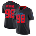 Tlead H.Texans #98 Sheldon Rankins Player Navy Limited 2nd Alternate Vapor F.U.S.E. Home Game Stitched Jerseys