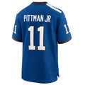 Tlead IN.Colts #11 Michael Pittman Jr. Royal Indiana Nights Alternate Game Jersey Stitched Football Jerseys
