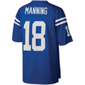 Tlead IN.Colts #18 Peyton Manning Mitchell & Ness Royal Big & Tall 1998 Retired Player Replica Stitched Puhic  Jersey