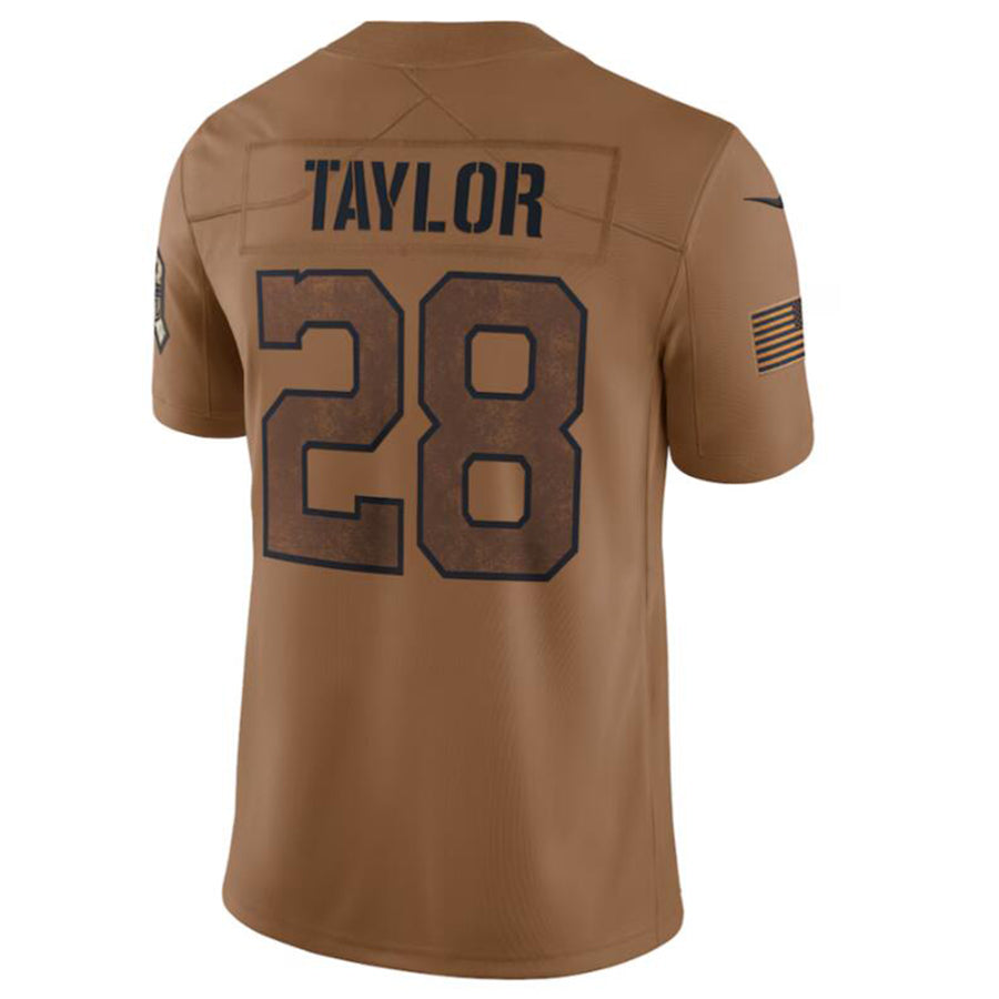 Tlead IN.Colts #28 Jonathan Taylor Brown 2023 Salute To Service Limited Jersey Stitched Jersey