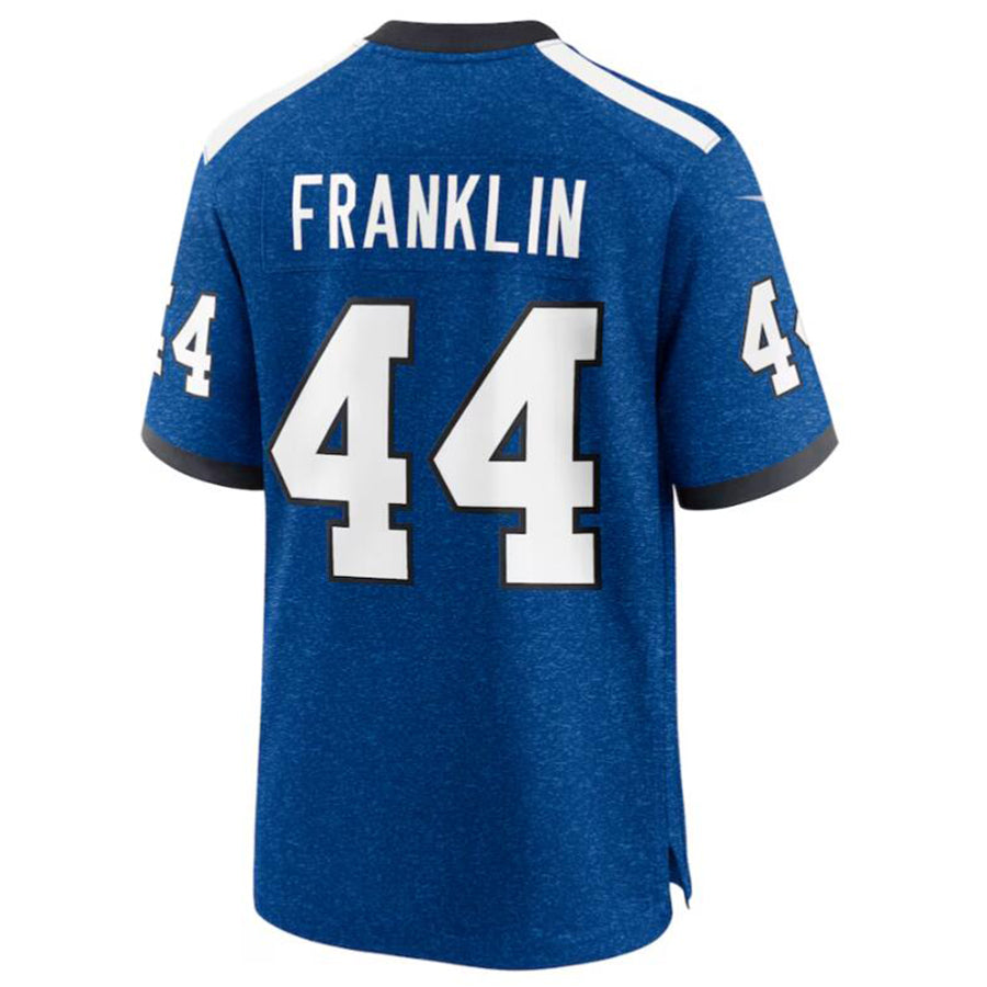 Tlead IN.Colts #44 Zaire Franklin Royal Indiana Nights Alternate Game Jersey American Stitched Football Jerseys