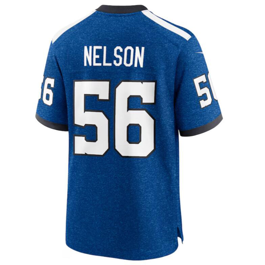 Tlead IN.Colts #56 Quenton Nelson Royal Indiana Nights Alternate Game Jersey American Stitched Jerseys