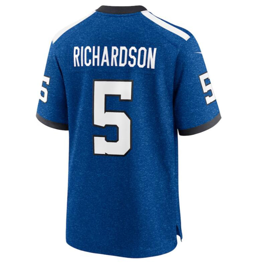 Tlead IN.Colts #5 Anthony Richardson Royal Indiana Nights Alternate Game Jersey American Stitched Jersey