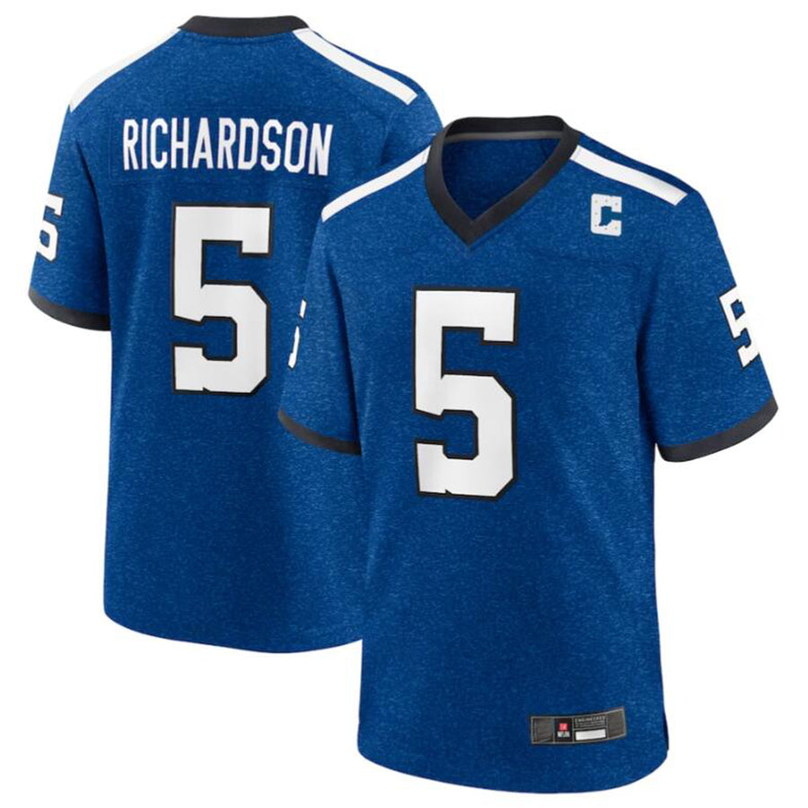 Tlead IN.Colts #5 Anthony Richardson Royal Indiana Nights Alternate Game Jersey American Stitched Jerseys