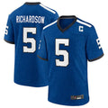 Tlead IN.Colts #5 Anthony Richardson Royal Indiana Nights Alternate Game Jersey American Stitched Jerseys