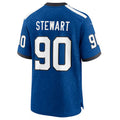 Tlead IN.Colts #90 Grover Stewart Royal Indiana Nights Alternate Game Jersey American Stitched Football Jerseys