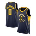 Tlead I.Pacers #0 Tyrese Haliburton Navy Swingman Jerseys - Icon Edition