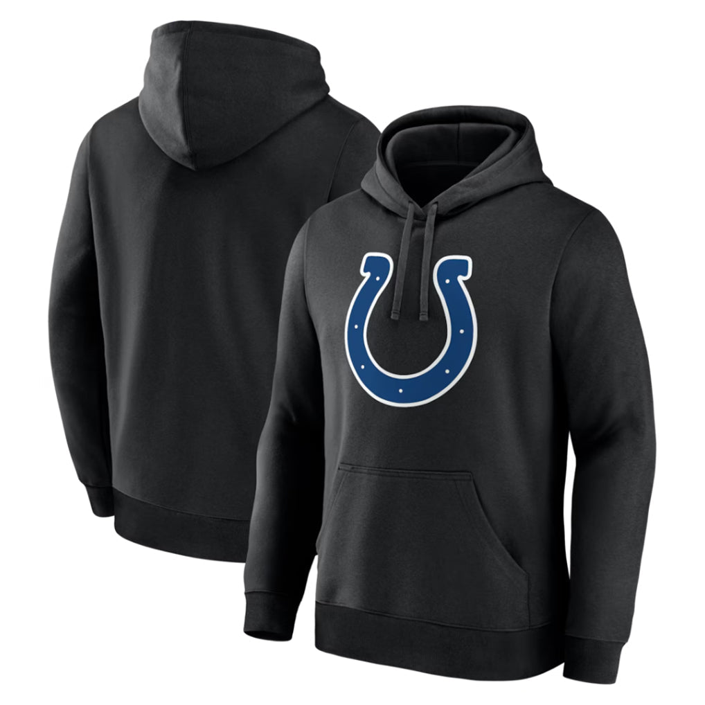 Tlead IN.Colts Black Logo Pullover Hoodie Limited Blank Player Stitched Jerseys