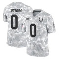Tlead IN.Colts #0 Camryn Bynum Player Arctic Camo Salute To Service Limited Game Stitched Jerseys