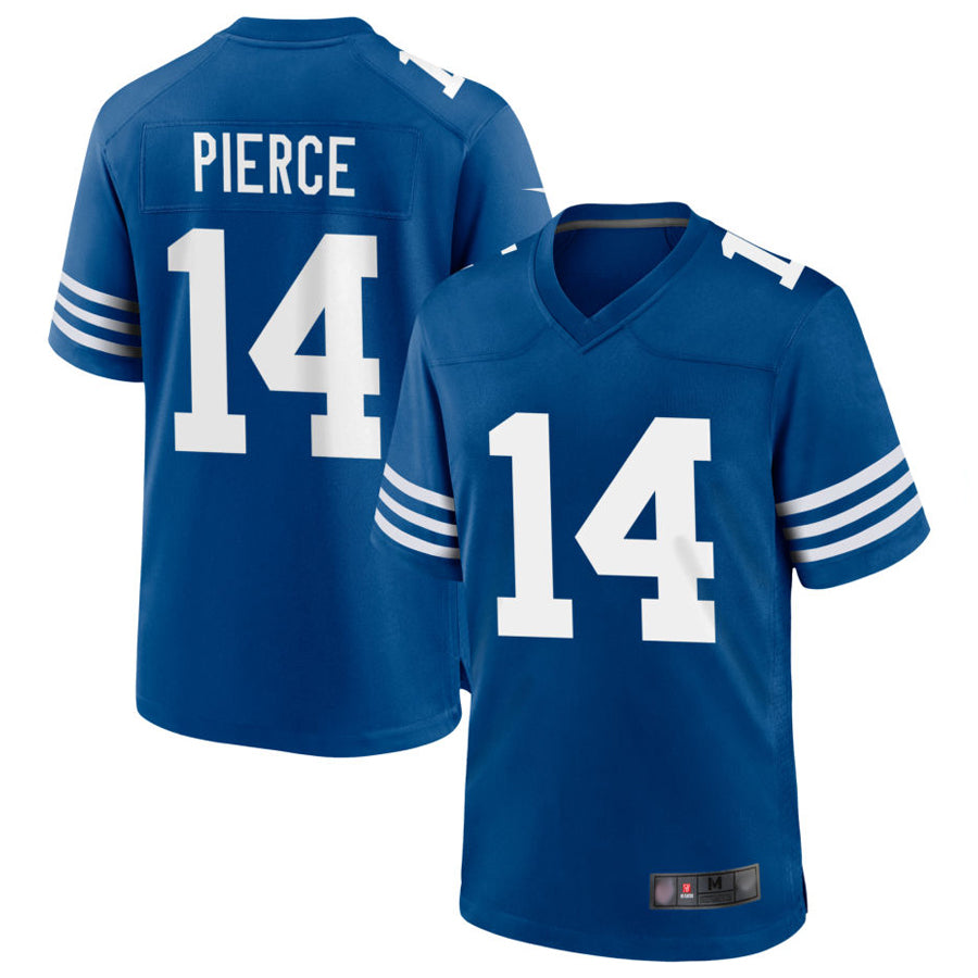 Tlead IN.Colts #14 Alec Pierce Player Royal Limited Game Stitched Jerseys