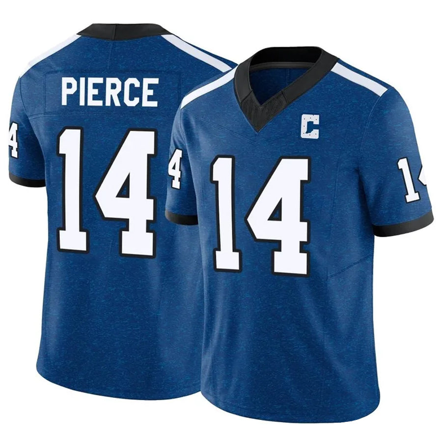 Tlead IN.Colts #14 Alec Pierce Player Royal Vapor F.U.S.E. Limited Stitched Jerseys