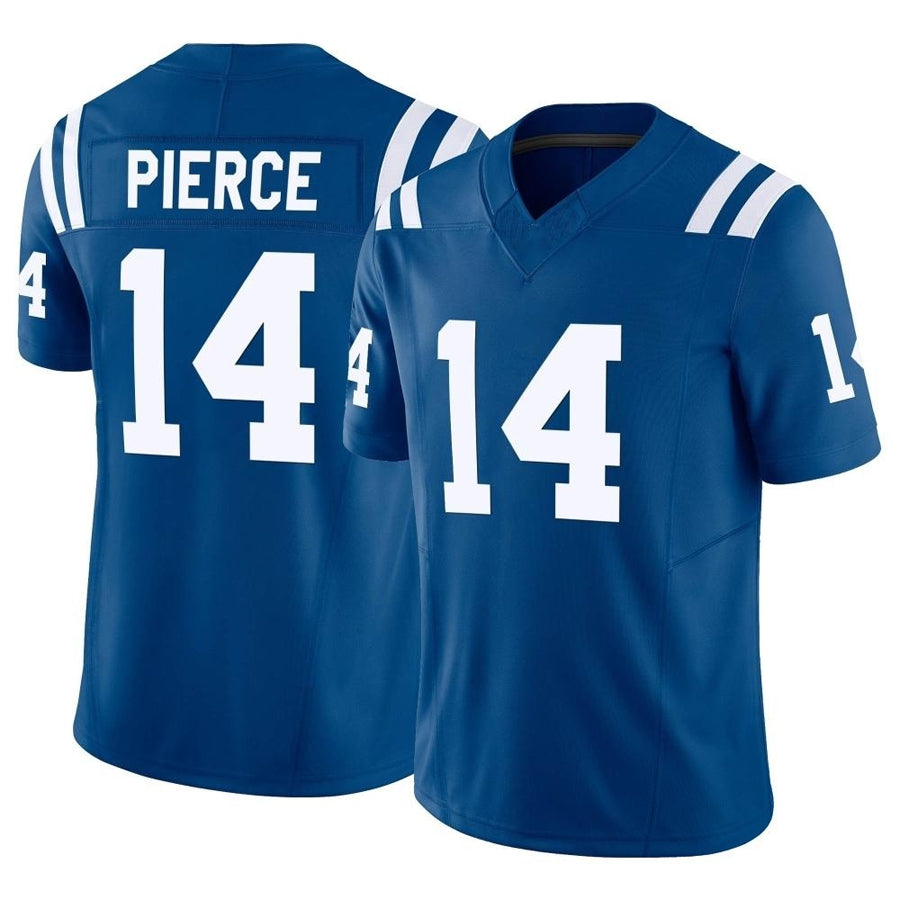 Tlead IN.Colts #14 Alec Pierce Player Royal Vapor F.U.S.E. Limited Game Stitched Jerseys