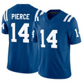 Tlead IN.Colts #14 Alec Pierce Player Royal Vapor F.U.S.E. Limited Game Stitched Jerseys