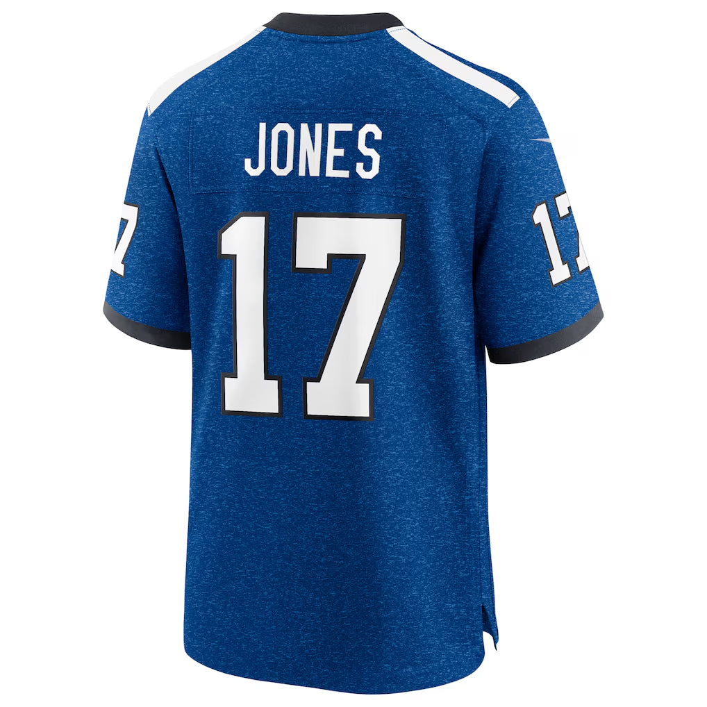 Tlead IN.Colts #17 Daniel Jones Player Alternate 2 Indiana Nights Game Stitched Jerseys