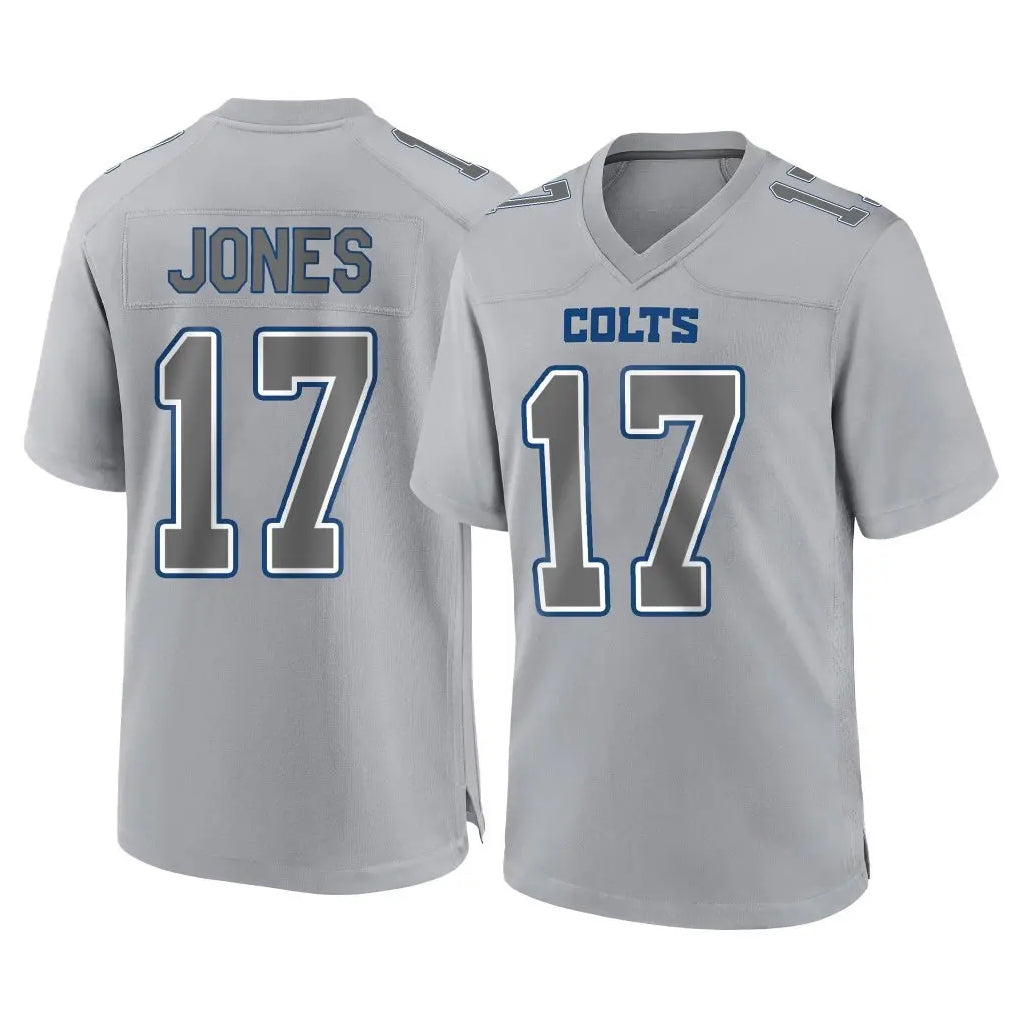 Tlead IN.Colts #17 Daniel Jones Player Gray Atmosphere Fashion Home Game Stitched Jerseys