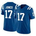 Tlead IN.Colts #17 Daniel Jones Player Royal Limited Vapor F.U.S.E. Home Game Stitched Jerseys