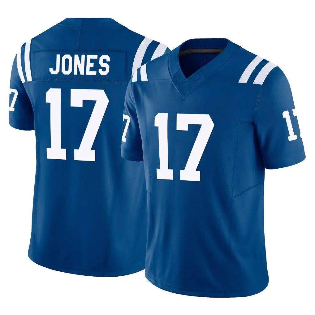 Tlead IN.Colts #17 Daniel Jones Player Royal Limited Vapor F.U.S.E. Home Game Stitched Jerseys