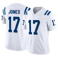 Tlead IN.Colts #17 Daniel Jones Player White Limited Vapor F.U.S.E. Home Game Stitched Jerseys