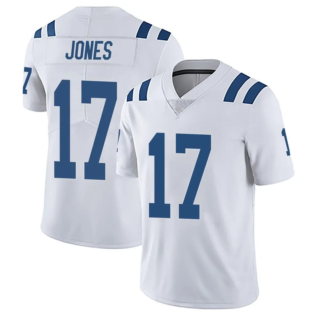 Tlead IN.Colts #17 Daniel Jones Player White Limited Vapor Untouchable Home Game Stitched Jerseys