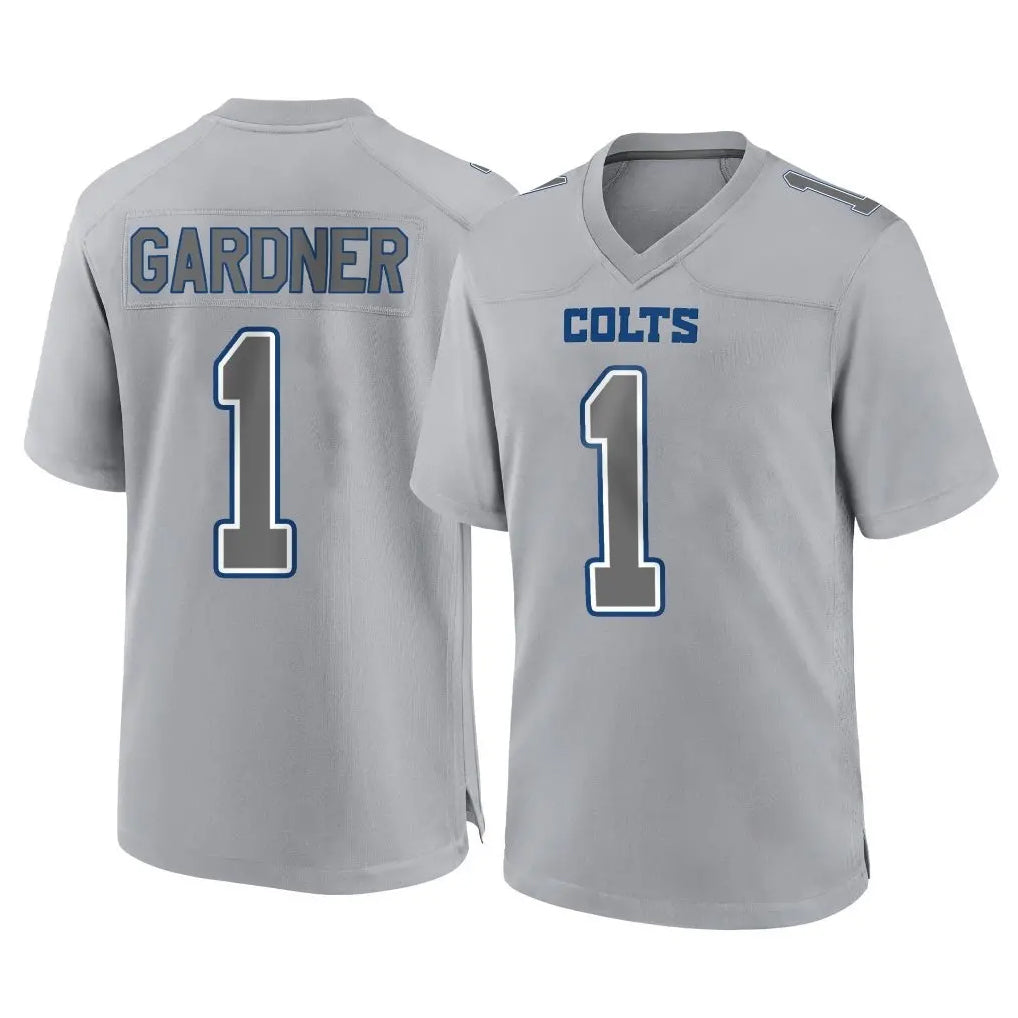Tlead IN.Colts #1 Sauce Gardner Player Gray Atmosphere Fashion Home Game Stitched Jerseys