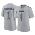 Tlead IN.Colts #1 Sauce Gardner Player Gray Atmosphere Fashion Home Game Stitched Jerseys