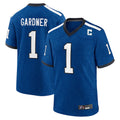 Tlead IN.Colts #1 Sauce Gardner Player Royal Alternate Indiana Nights Home Game Stitched Jerseys