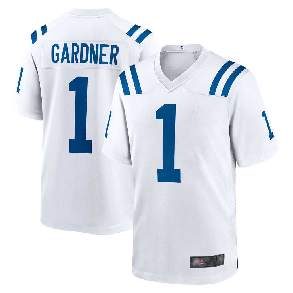 Tlead IN.Colts #1 Sauce Gardner Player White Home Game Stitched Jerseys