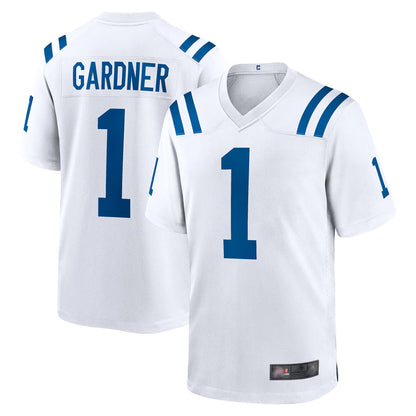 Tlead IN.Colts #1 Sauce Gardner Player White Home Game Stitched Jerseys
