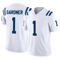 Tlead IN.Colts #1 Sauce Gardner Player White Limited Vapor F.U.S.E. Home Game Stitched Jerseys