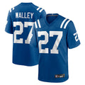 Tlead IN.Colts #27 Justin Walley Player Royal Home Game Stitched Jerseys