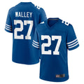 Tlead IN.Colts #27 Justin Walley Player Royal Limited Home Game Stitched Jerseys