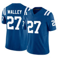 Tlead IN.Colts #27 Justin Walley Player Royal Limited Vapor F.U.S.E. Home Game Stitched Jerseys