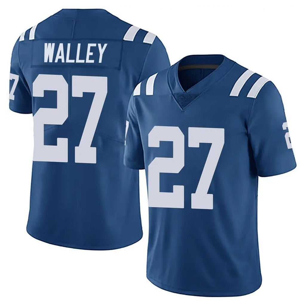 Tlead IN.Colts #27 Justin Walley Player Royal Limited Vapor Untouchable Home Game Stitched Jerseys